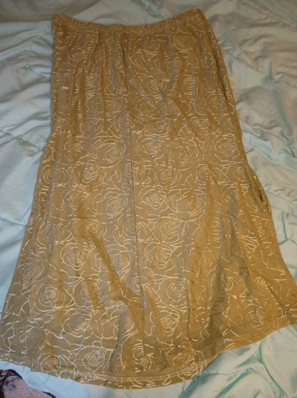 GUC SHEIN Curve Flowy Floral Skirt 0X - Picture 4 of 7